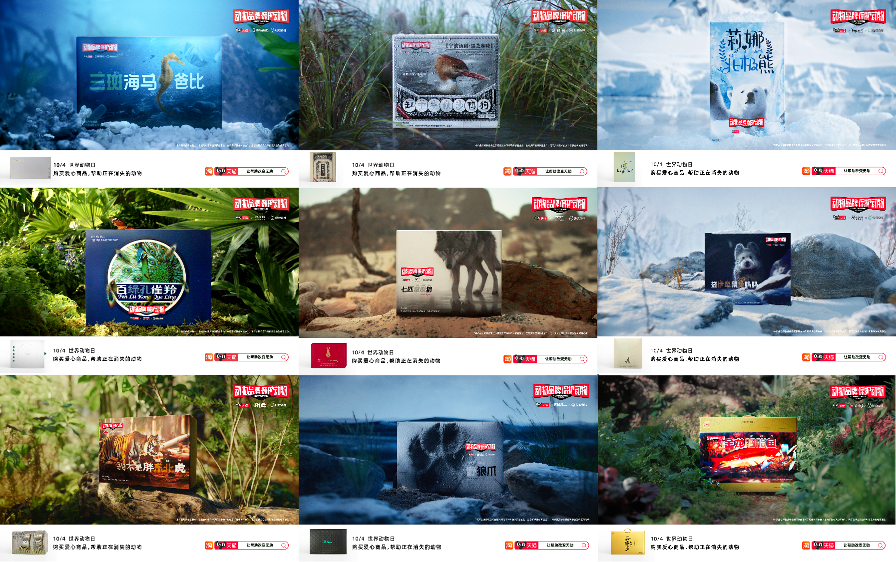 公益发声新范例：天猫「动物品牌保护动物」让帮助改变无助