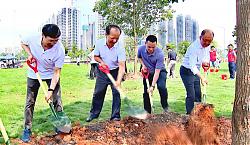 中山全市动员“我为中山种棵树” 迎接深中通道开通公益活动