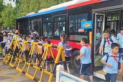 临沂齐鲁园小学2条助学公交线路开通试运营